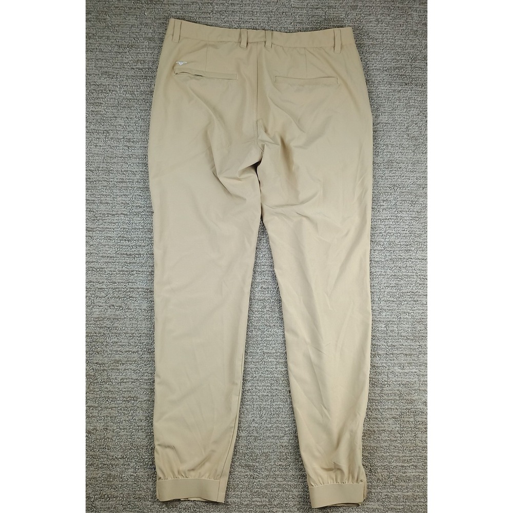 Avalon Golf Performance Jogger II Men 34L Tan Khaki Athletic Golf Pants - Picture 8 of 12
